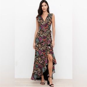 Yumi Kim sleeveless wrap dress in beautiful floral pattern